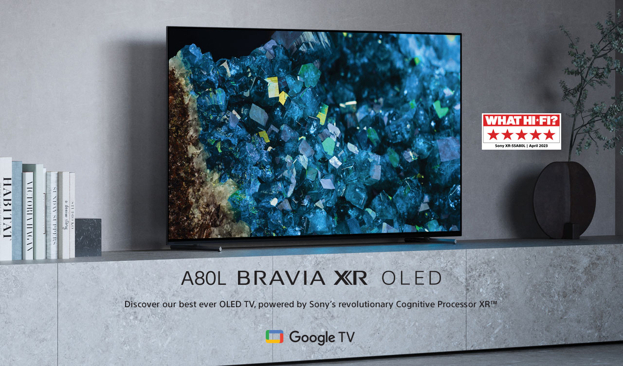 Sony A80L Bravia XR OLED TV with Cognitive Processor.