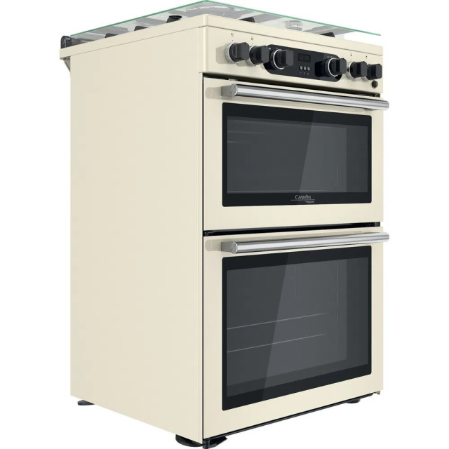 Hotpoint CD67G0C2CJ 60cm Double Gas Cooker with Lid - Jasmine