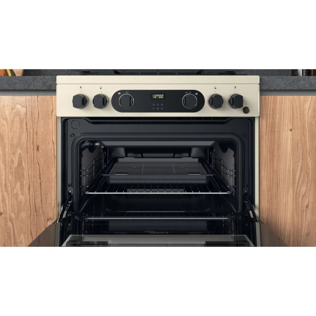 Hotpoint CD67G0C2CJ 60cm Double Gas Cooker with Lid - Jasmine