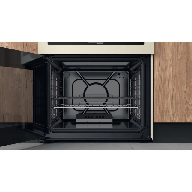 Hotpoint CD67G0C2CJ 60cm Double Gas Cooker with Lid - Jasmine