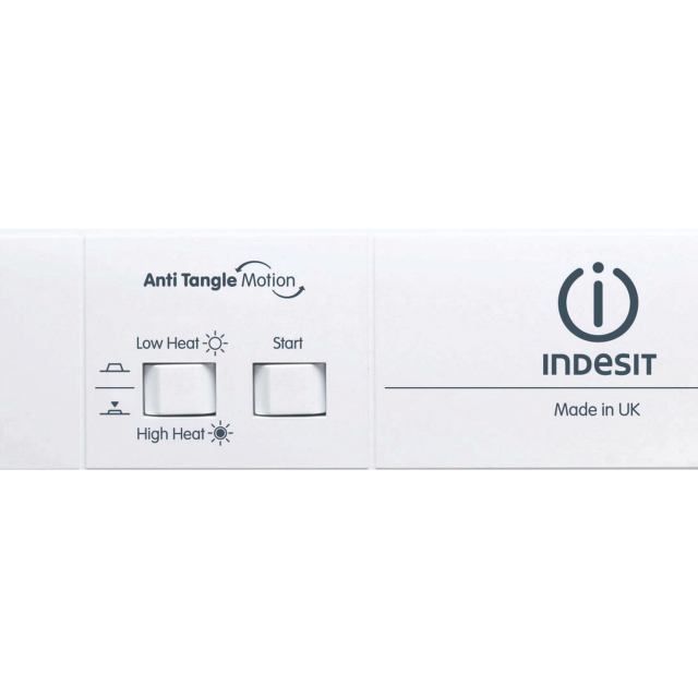 Indesit NIS41V 4kg Vented Tumble Dryer - White with Graphite Door