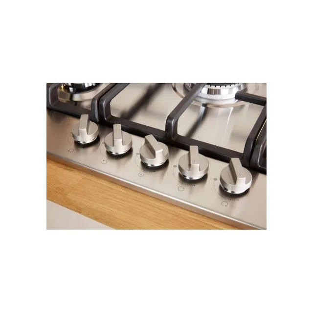 Indesit THP751PIXI 73cm Gas Hob - Stainless Steel