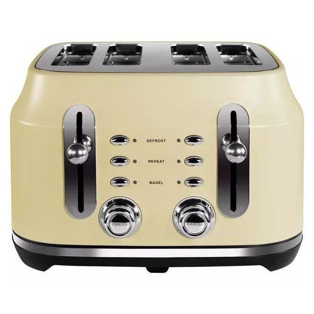 Rangemaster RMCL4S201CM 4 Slice Toaster - Matte Cream