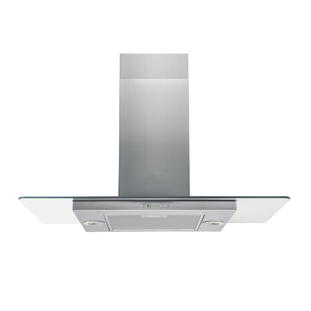 Hotpoint UIF 9.3F LB X 60cm Chimney Island Cooker Hood - Stainless Steel